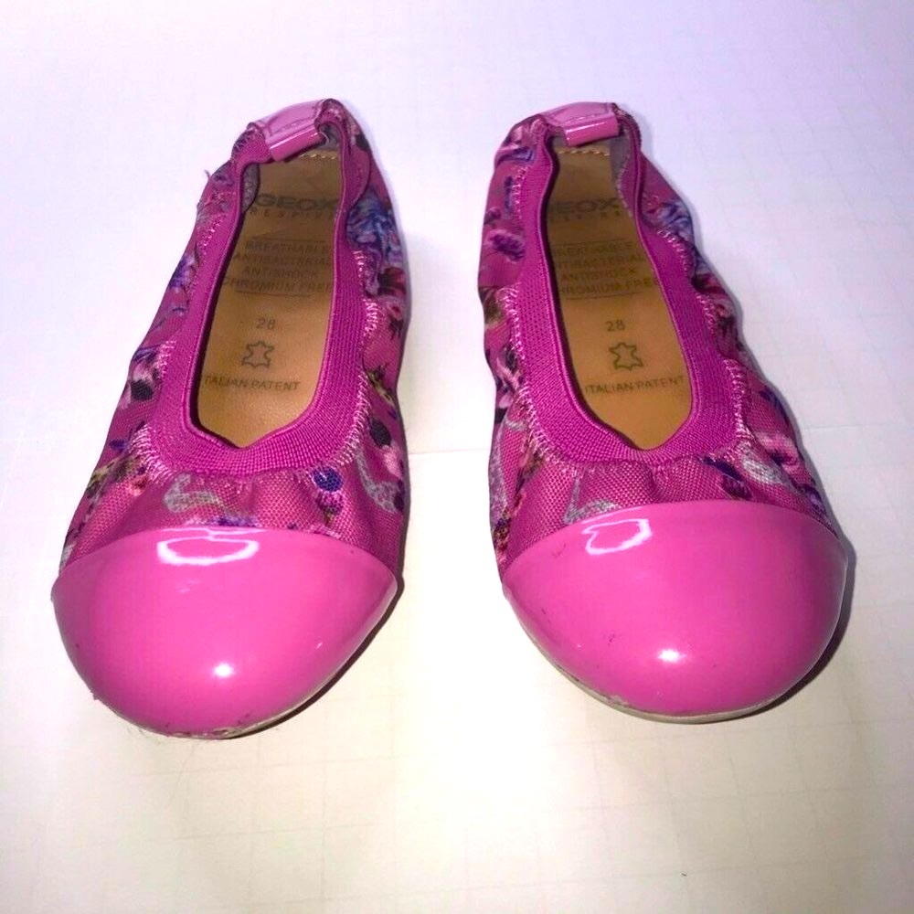 Geox Girls Respira Ballerinas Flat Shoes Pink Flor